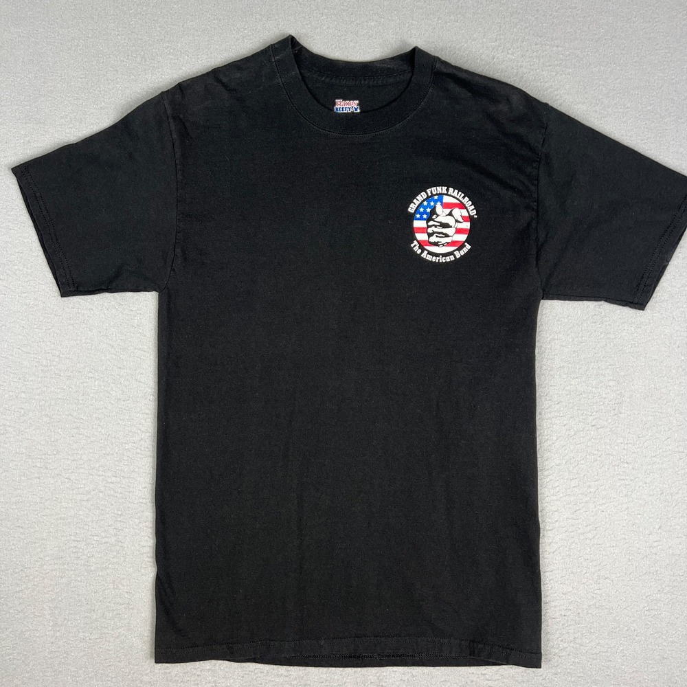 VTG Grand Funk Railroad Band T Shirt Fits Small Point American Flag 2006 Tour